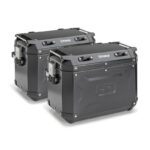 KAPPA 48 literes K-FORCE alu oldaldoboz párban - fekete