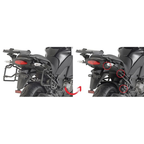 1628251955_KAP-KLR4113.jpg KAPPA oldaldoboz tartó Rapid (Monokey dobozokhoz, kivéve K33!) - Kawasaki Versys 1000 '15-'16 - KIFUTÓ - Image 1