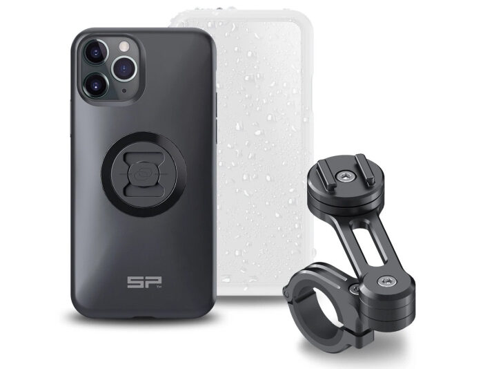 SP-Connect tartó csőkormányra iPhone 11-Pro/XS/X-Black telefonokhoz