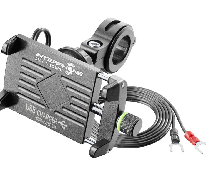 Interphone MOTOCRAB EVO univerzális telefontartó és USB töltő motorkerékpárra - Image 3