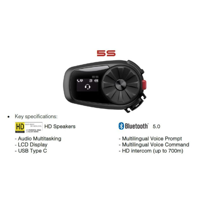 SENA 5S-DUAL Bluetooth-5 kommunikációs szet HD hangszórókkal (dupla csomag) - Image 3