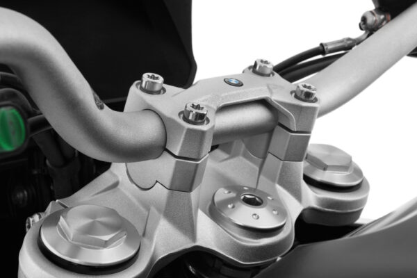 1729759548_WUN-25800-101.jpg Kormánymagasító +20 mm, ezüst - F850-900GS/Adv/R/XR (info!) - Image 1