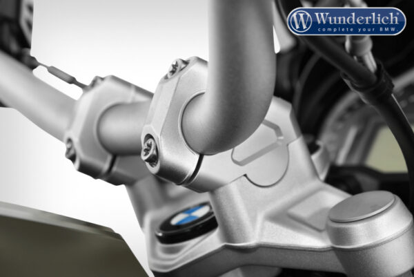 1737556729_1714640805_1683814600_1681907952_1678113699_1656597409_1653918475_1628252628_WUN-41970-111.jpg Kormánymagasító döntött, Ergo+ ezüst, 38/27 mm - R1200-1250GS/Adv-LC - Image 1