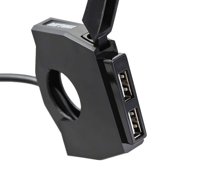 Daytona 89372 USB-A 30W töltőaljzat kormányrúdra (2×2,4A)