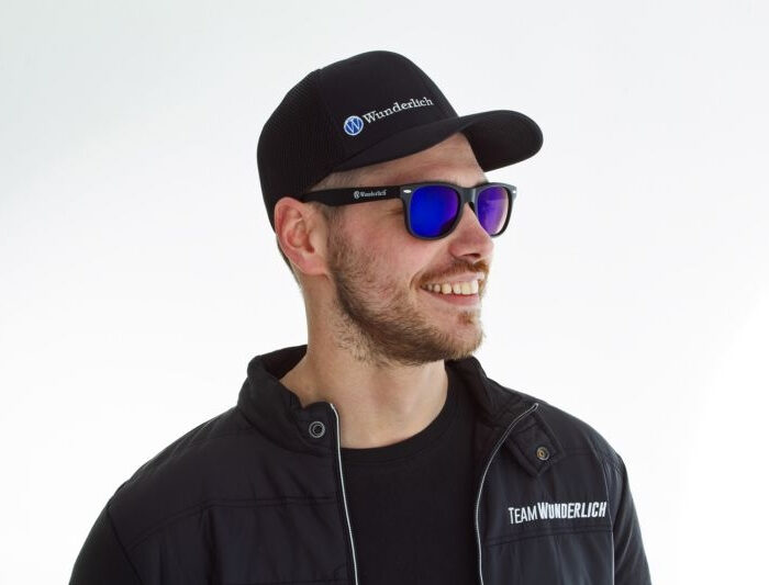 Wunderlich napszemüveg Rider Edition, fekete-kék tükrös