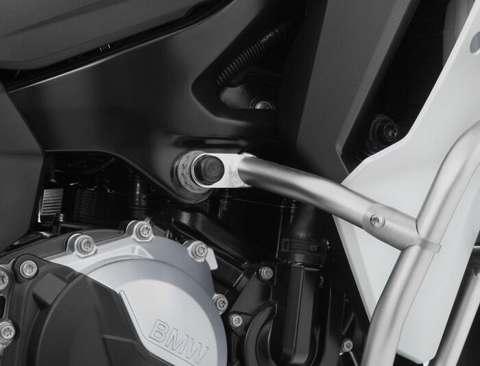 Megerősítő cső gyári bukócsőhöz, nemesacél - F900Adv.