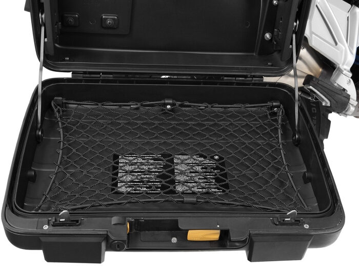 Csomagrögzítő gumiháló Vario Topcase és oldalkoffer fedélbe 420x270 mm (1 db), fekete